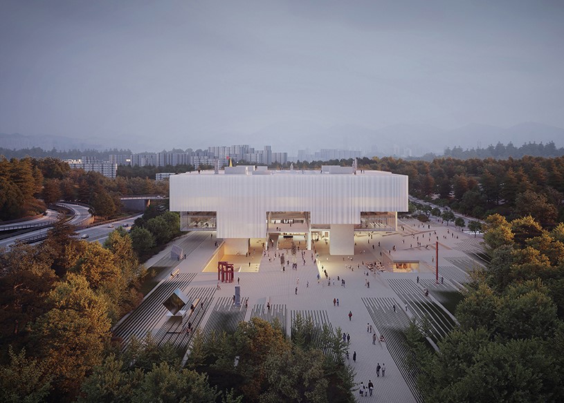 floating gwangju biennale exhibition hall hosts dynamic outdoor installations in korea - 14677